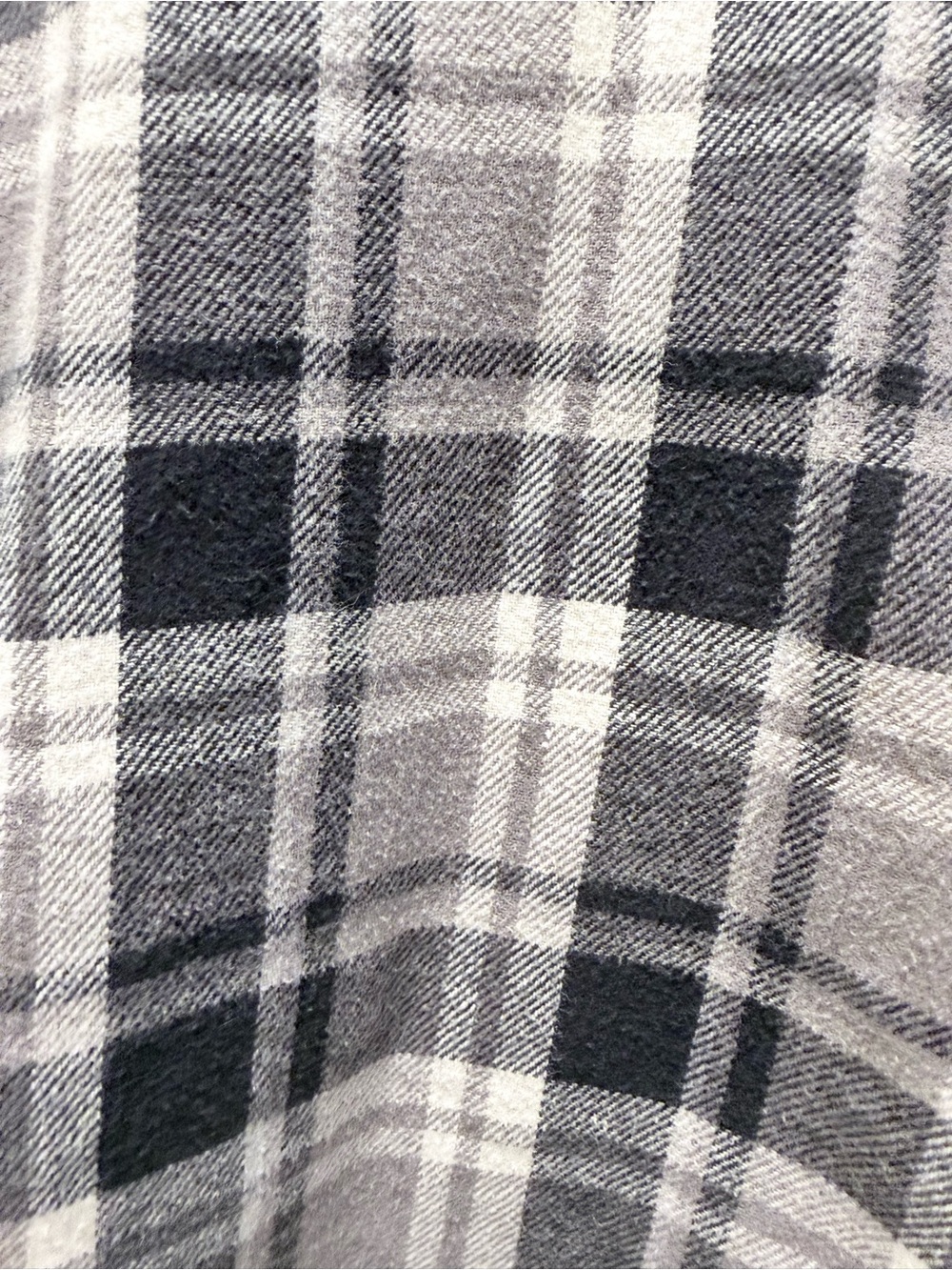 Eddie Bauer Black & Gray Plaid Button-Down Shirt - Picture 4 of 5